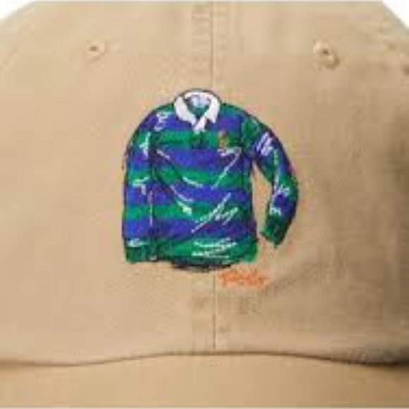 POLO RALPH LAUREN Men's Polo Rugby Shirt Twill Ball Cap Tan - Picture 3 of 5